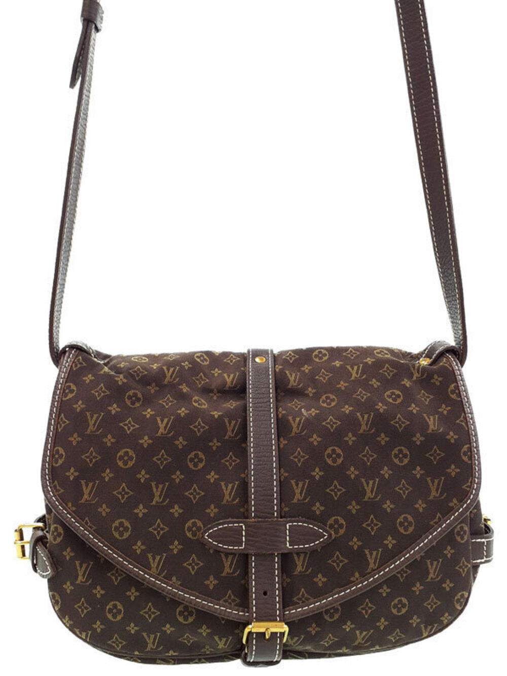 Louis Vuitton Monogram Lin Saumur Shoulder Bag